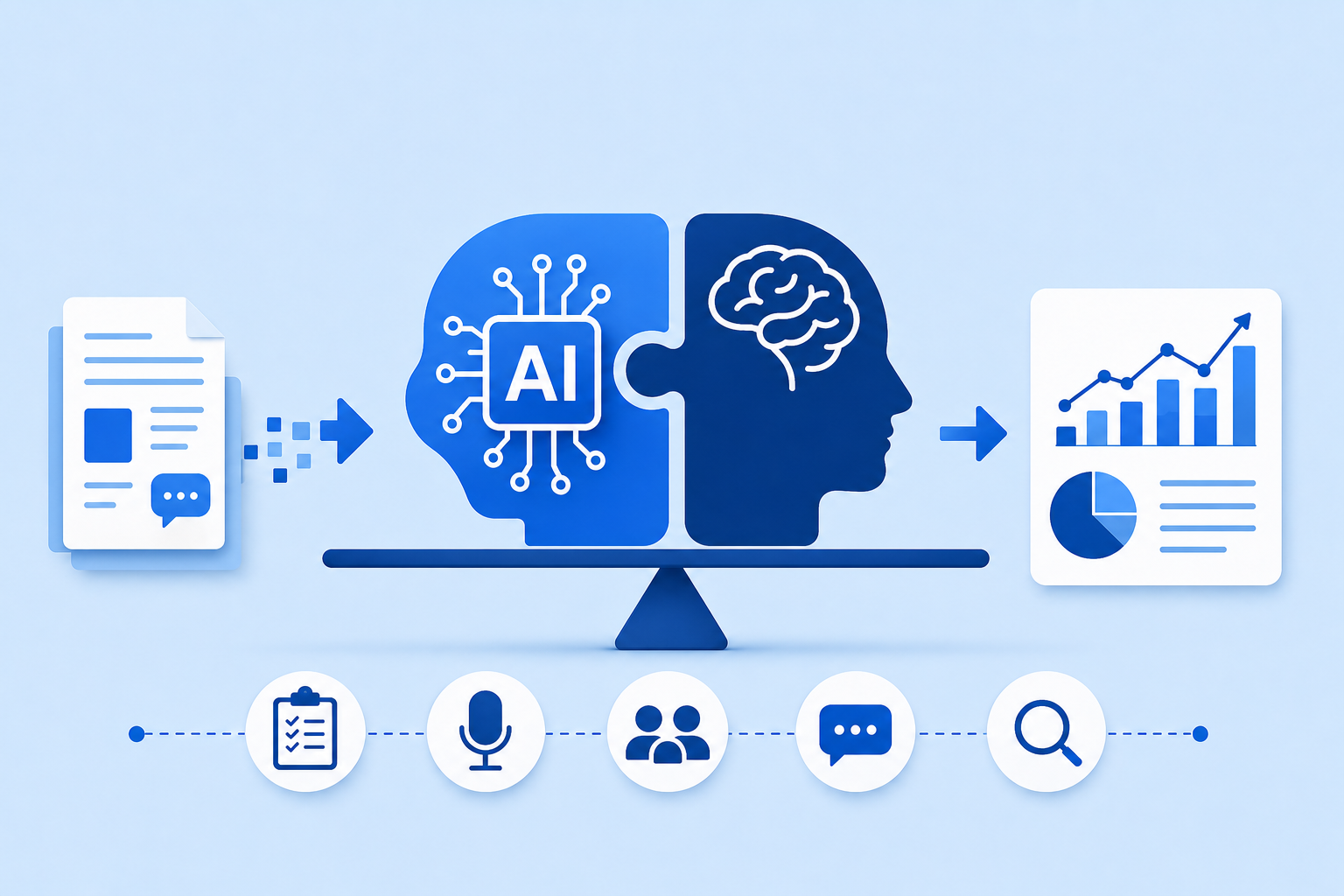 Where AI Meets Human Insight in Qualitative Research