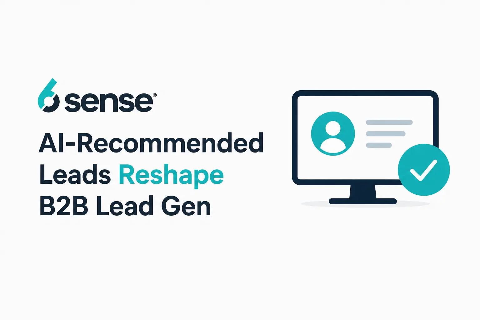 6sense AI-Recommended Leads Reshape B2B Lead Gen